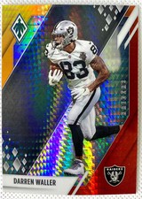 2021 Panini Phoenix Football Darren Waller Fire Burst Card SP Las Vegas Raiders