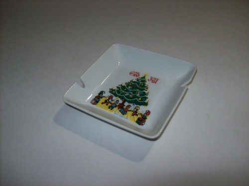 Vintage Mid Century Swedish Berggren MERRY CHRISTMAS God Jul Ashtray - Picture 5 of 10