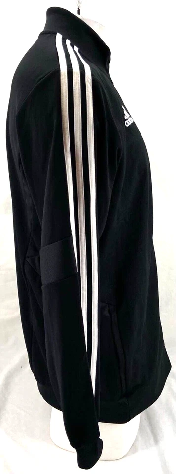 NUEVA Chaqueta Adidas Wofford Terriers Tiro 19 Negra LS Cremallera Completa 3 Rayas Para Hombre XL Foto 3 de 4