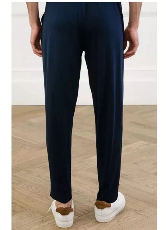 Cozy Earth Hombres Bambú Jogger Pantalones Acogedores Ultra Suaves Elásticos Azul Marino Talla XXL Foto 4 de 4