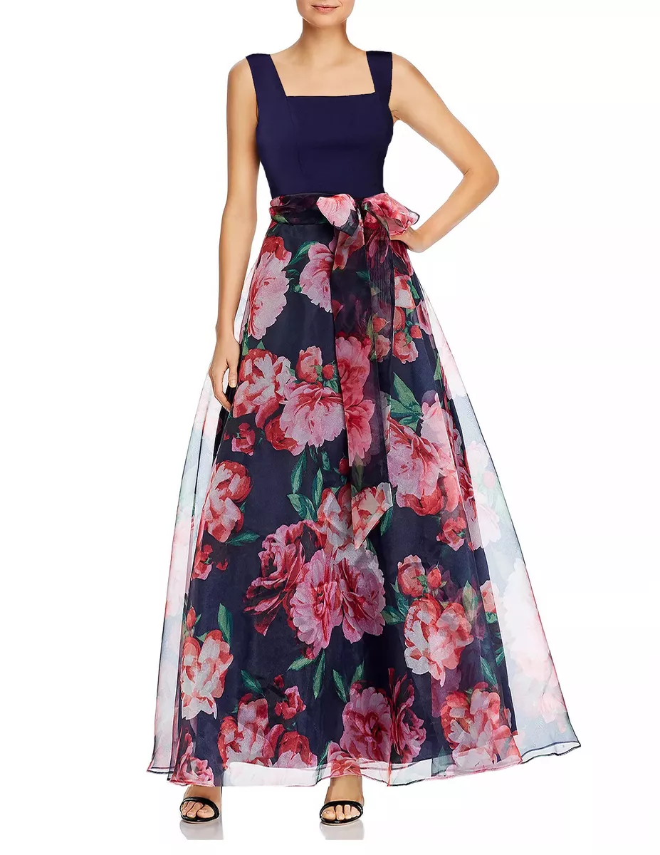 Eliza j navy floral dress 2025