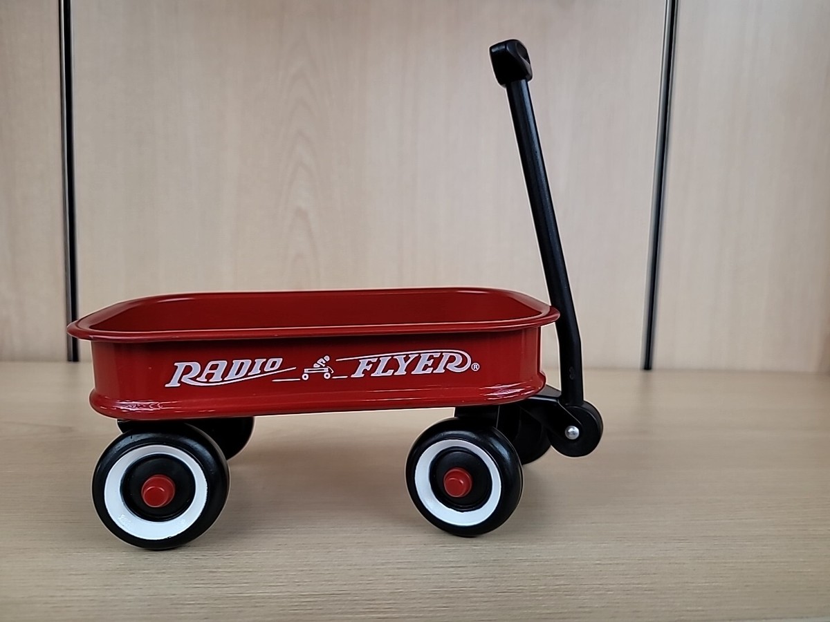 Radio Flyer Little Red Wagon Working Handle Metal Toy Small Mini