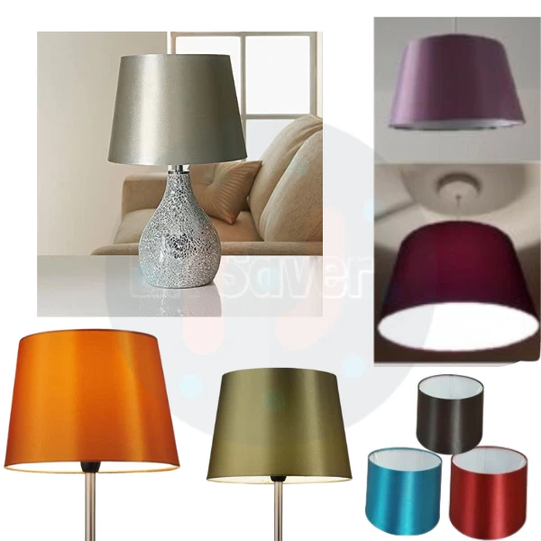 Empire Silk Fabric Drum Shape Table Lamp Ceiling Light Shade Shades Only
