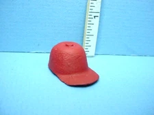 Miniature Baseball Cap Red Leather Handcrafted Prestige 1/12th