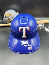 Jeff Burroughs Signed Texas Rangers Batting Helmet 74 AL MVP Schwartz COA (CBMH)