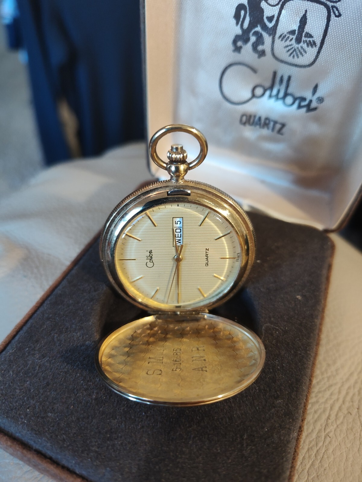 Colibri Quartz Pocket Watch Pendant with Case eBay