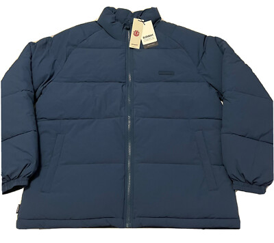 Element Men's Legacy Puff Tech Jacket Blue Size Large ELYJK00135