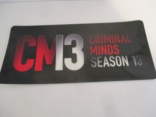 CRIMINAL MINDS SEA 13 POLICE FBI CRIME DRAMA TV SHOW CAST/CREW PARKING PLACARD - Picture 3 of 9