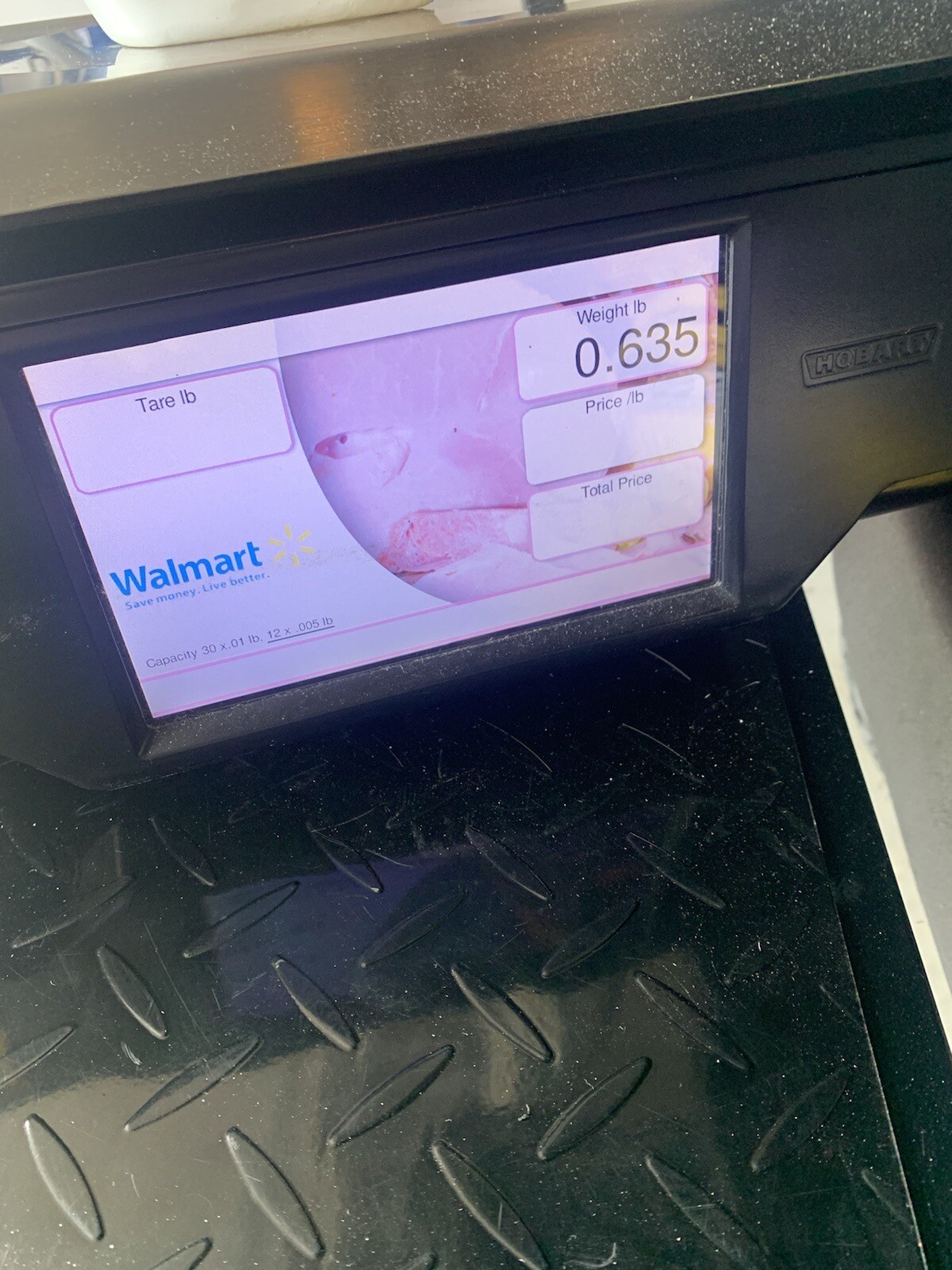 Hobart HTi Scale with Printer and Customer facing 7" screen