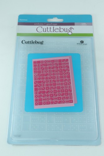 Cuttlebug Dominos 5x7 Prägefolder von Provo Craft NEU Neu in Verpackung