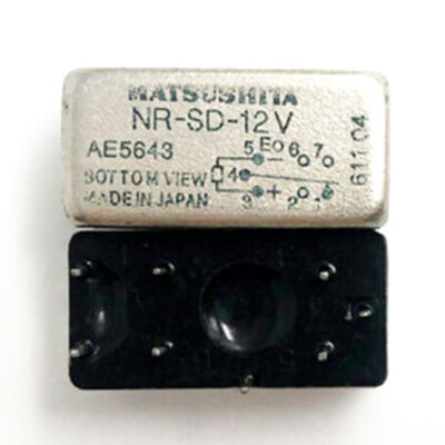 2Pcs MATSUSHITA NR-SD-12V 12VDC Power Relay 8Pins