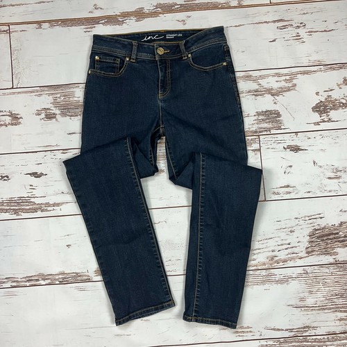 Straight Leg Jeans Size 4 Dark Wash 