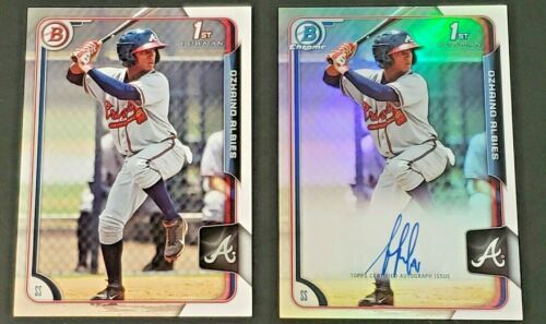 2015 Bowman Chrome Ozzie Albies Black Asia Refractor 1st 2015 Bowman Chrome Ozzie Albies Black Asia Refractor 1st