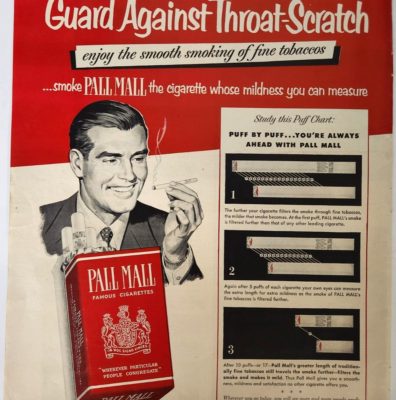 printable coupons for pall mall cigarettes Man Smoking 1951 Ad Advertising Magazine Print Vintage 1924 Pall Mall Cigarettes