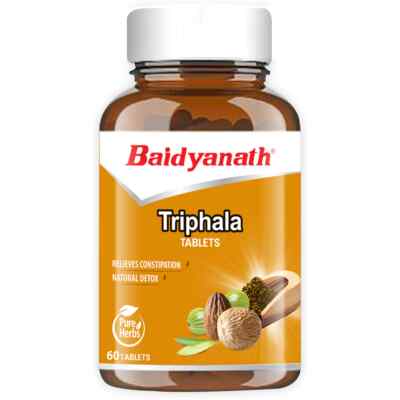 Baidyanath Triphala Tablets 60 Tablets powerful detoxifier, antioxidant Exp-2027