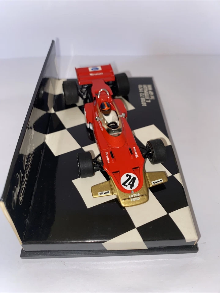 MINICHAMPS LOTUS 72 anno 1970 Motore COSWORTH E.FITTIPALDI 1st GP WIN scala1/43 - Immagine 2 di 4