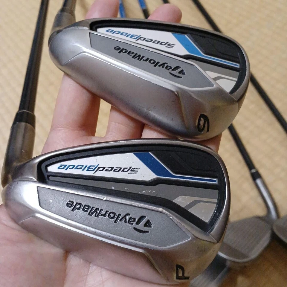 Juego de cuchillas de hierro Taylormade Speed 5-9+Pw diestro grafito rígido flexible usado Foto 4 de 4