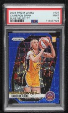 2024 Panini Prizm WNBA Blue Velocity Prizm Cameron Brink #127 PSA 9 MINT 0xu5