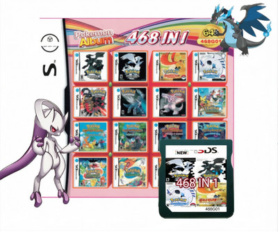468 in 1 Video Game Cartridge Multicart for Nintendo DS 3DS Tested w/ Box