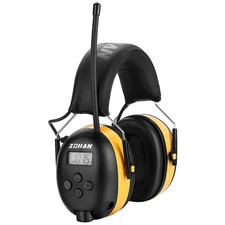 Digital Display Earmuffs: AM/FM Radio, Noise Reduction