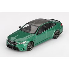 BMW M5 G90 1/64 Isle of Man Green Metallic LHD, Mini GT diecast model