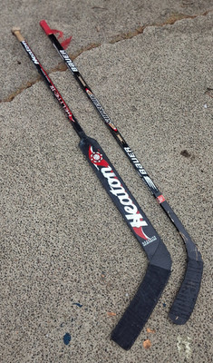 Heaton Helite IV Hockey Stick Martin Brodeur Vintage w/ Bauer Supreme 3030