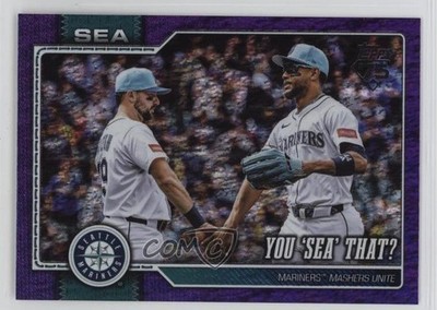 2026 Series 1 Purple Holo Foil Julio Rodriguez Cal Raleigh Seattle Mariners uu6