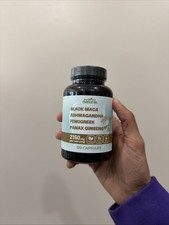 Black Maca Complex   Ashwagandha, Fenugreek, Panax Ginseng   120 Capsules