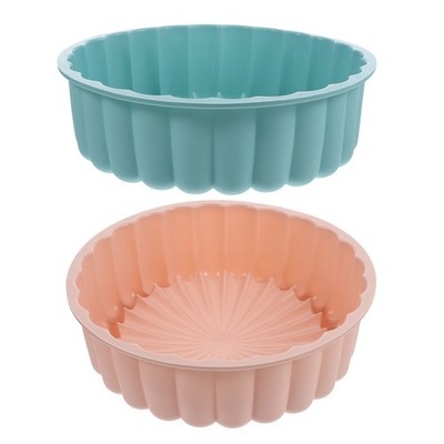 2 Pcs Tortenaufsatz-dekoration Silikon Backform Für Pfanne Brownie-Pfanne