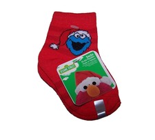 SESAME STREET SOCKS COOKIE MONSTER 12-24 MONTHS  NWT