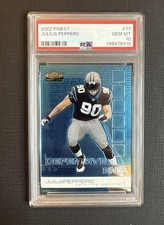 2002 FINEST 77 JULIUS PEPPERS RC PSA 10
