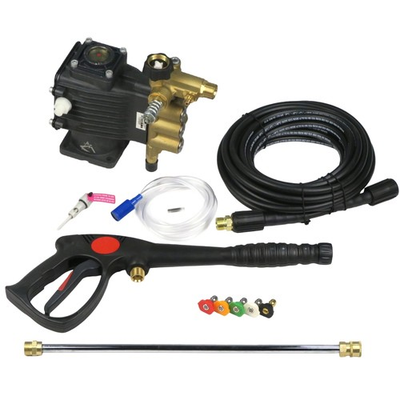 #ad 3600 psi 3 4quot; Shaft Horizontal Triplex Pressure Washer Pump amp; Deluxe Spray Kit $269.99