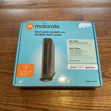 MOTOROLA MG7550-30 AC1900 WIFI ROUTER 16X4 CABLE MODEM PLUS ROUTER