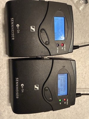 Sennheiser EW100 G4 Wireless Lavalier Mic System SK100 EK100 Band A + 2 Mics