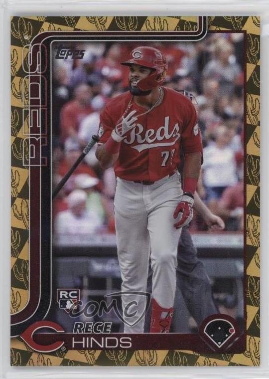2025 Topps Series 1 Spring Training Gold Foilboard 31/50 Rece Hinds #217 10h2