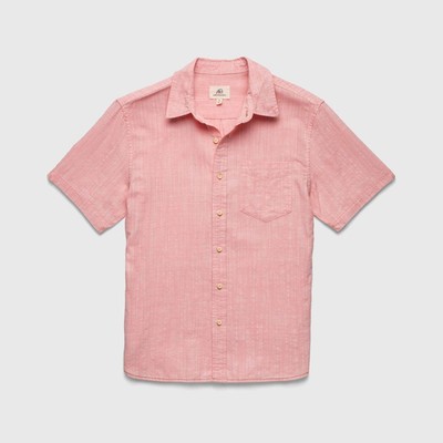 Surfside Supply Joey Slub Island Shirt Lobster Bisque Large New Nwt MSRP $92