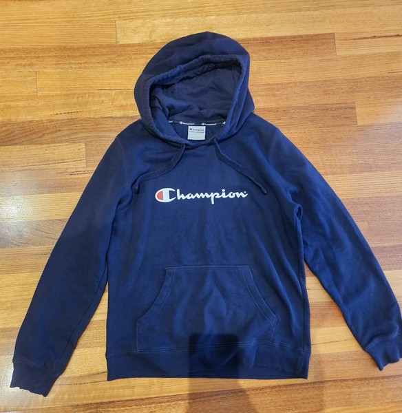 Champion Ladies Hoodie Navy Size L