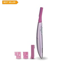 Gentle Battery-Operated Facial Trimmer for Smooth Brows  Face   5 Piece Set