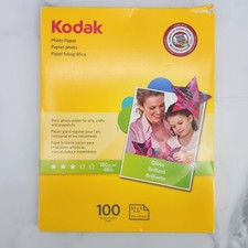 Kodak Photo printing paper 8.5 x 11 glossy sheets 75 or more