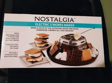 Nostalgia Electric S'mores Maker Indoor Tabletop Stainless Steel