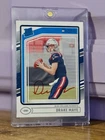 2024 Panini Donruss Rated Rookie Drake Maye #379 On Card Auto. Patriots RC