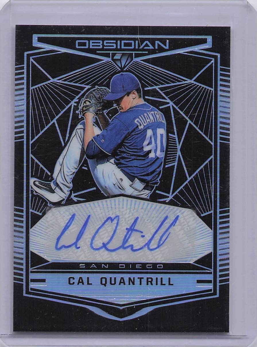 2019 Panini Chronicles - Obsidian Autographs Cal Quantrill #OA-CQ (AU, RC)
