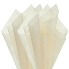 20 Sheet 22.8"x22.8" Flower Bouquet Wrapping Paper for Gift Packing Light Yellow