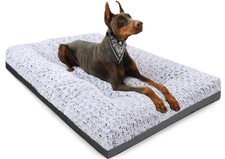 POCBLUE Deluxe Washable XXL Dog Bed for Large Dogs Dog Crate Mat 47 Inch Comf...