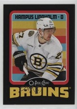2024-25 O-Pee-Chee Retro Black Border 9/100 Hampus Lindholm #499 12w3