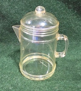 Vintage Minature Clear Plastic Kettle - Made In Hong Kong