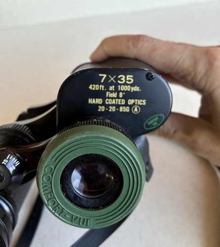 VTG KMart FOCAL Binoculars 7 X 35 Wide Angle Field 8° 420ft @ 1000yds Case Japan - Picture 3 of 13