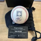 Joe Mauer Signed Hall Of Fame Baseball HOF Twins Autograph Fanatics Under Wraps