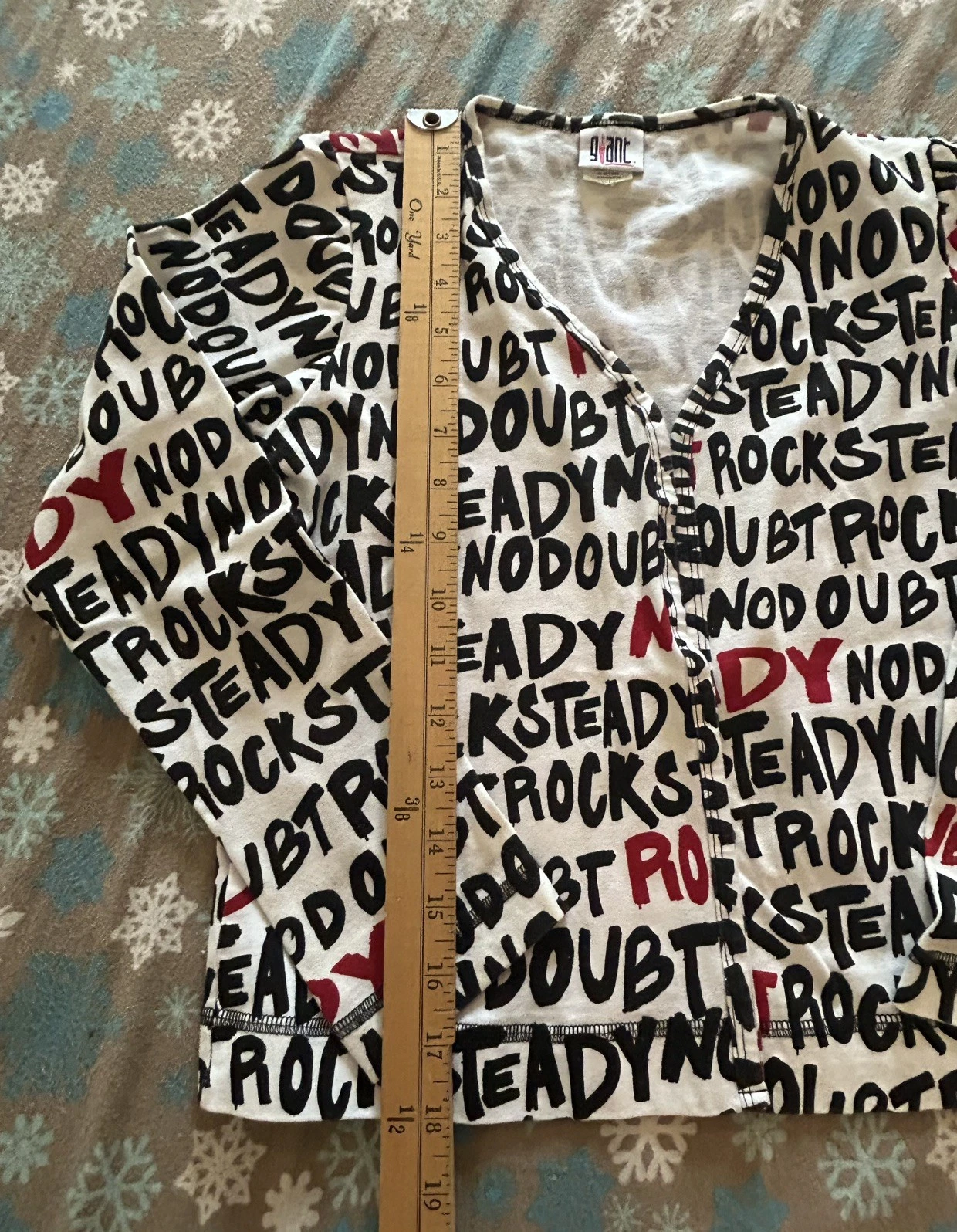 VTG Rare 2001 Official No Doubt Band Gwen Stefani ROCK STEADY Jacket Giant tag image 4