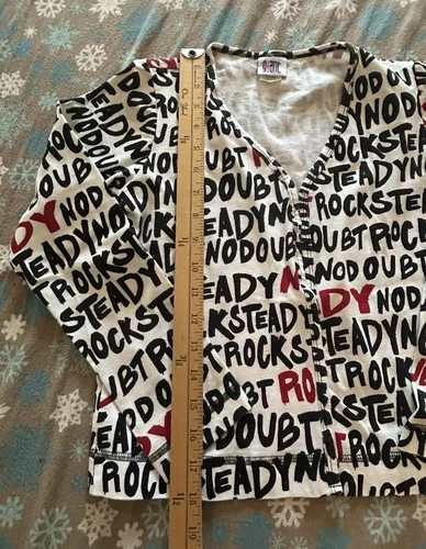 VTG Rare 2001 Official No Doubt Band Gwen Stefani ROCK STEADY Jacket Giant tag image 4